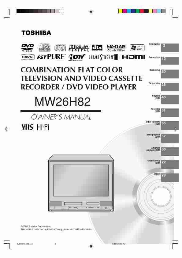 Toshiba DVD VCR Combo MW26H82-page_pdf